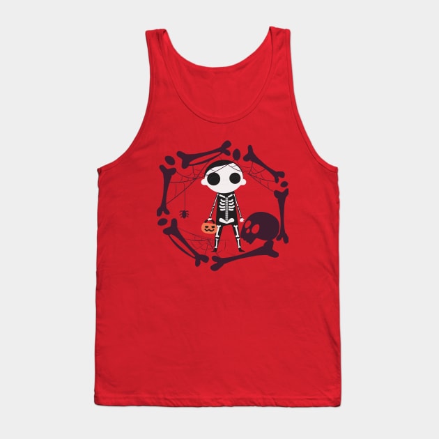 boy Halloween Tank Top by Silemhaf